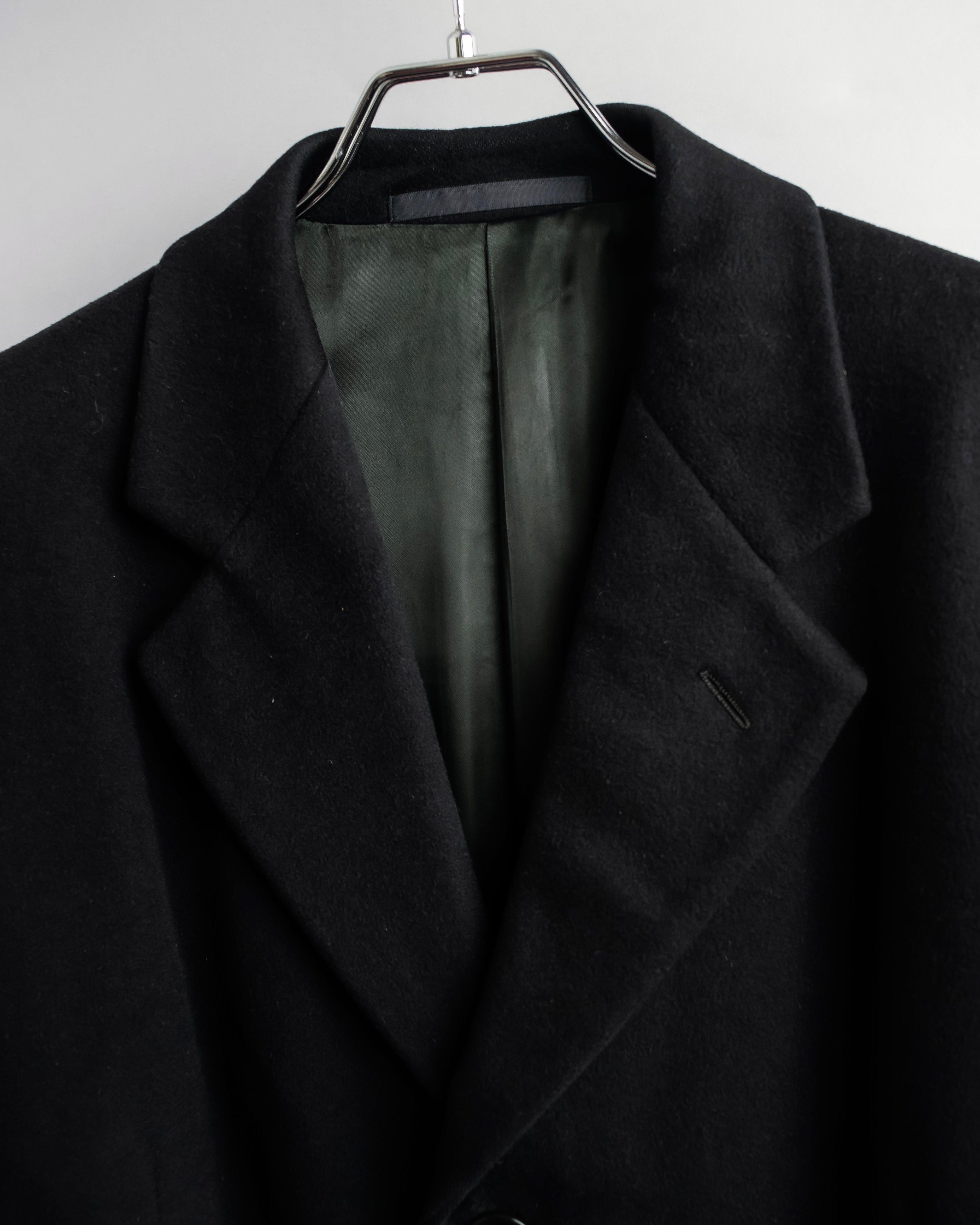 "ARMANI COLLEZIONI" Classic detail cashmere blend long chester coat