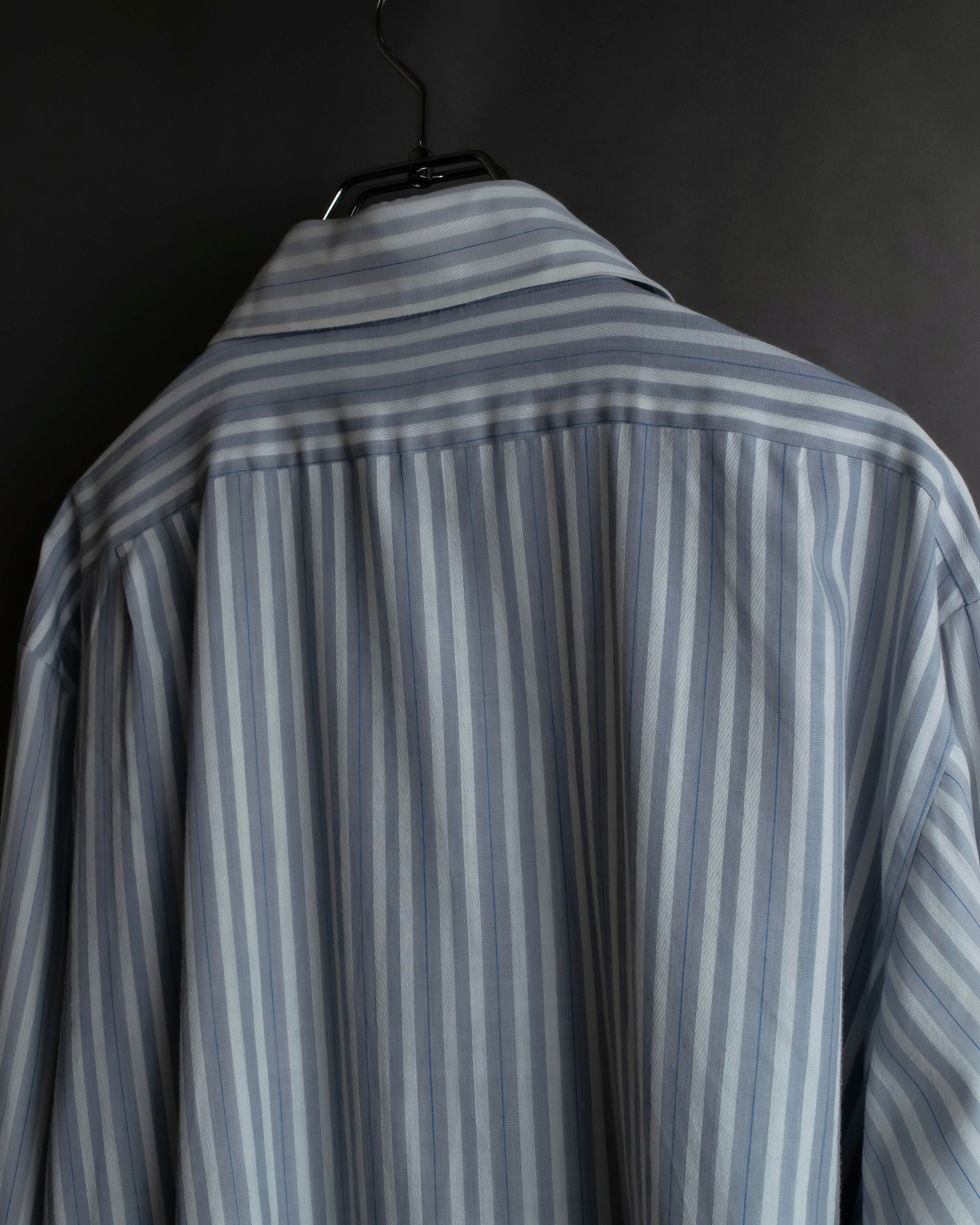 "Vintage multi-stripe pattern shirt"