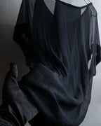 "GUCCI" Layered see-through design pullover