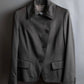 "Max Mara" Diagonal front button design stand collar jacket