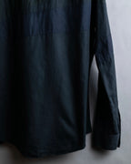 "HERMES" Tone-on-tone shadow check shirt