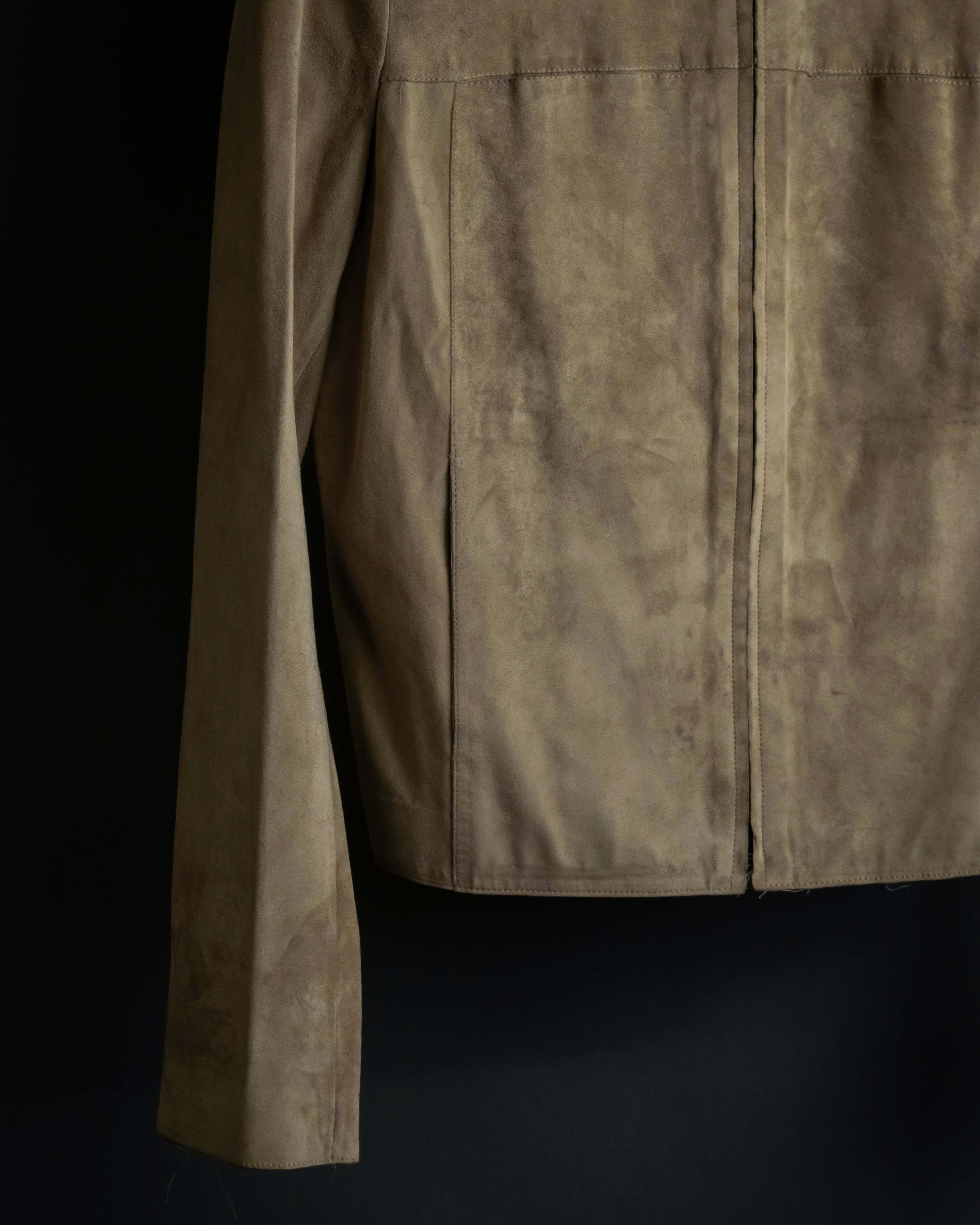 "GUCCI" Sand beige suede set up