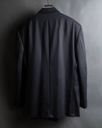 Vintage shoulder construction peak lapel tailored jacket