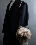 Vintage italy long fur bag