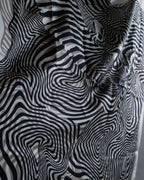 "HERMES" Zebra abstract print Carre 90 silk scarf