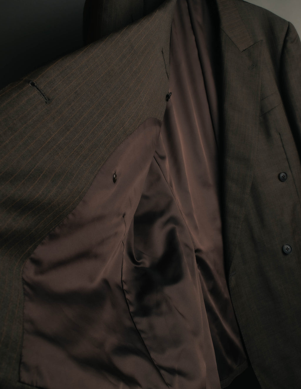 "BURBERRY LONDON" 00's-10's Classic striped double-breasted wool suit