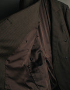 "BURBERRY LONDON" 00's-10's Classic striped double-breasted wool suit