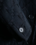 "MIU MIU" dimensional woven stand up collar coat