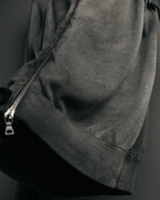 "PRADA" 90's-00's Minimal cotton zip cardigan