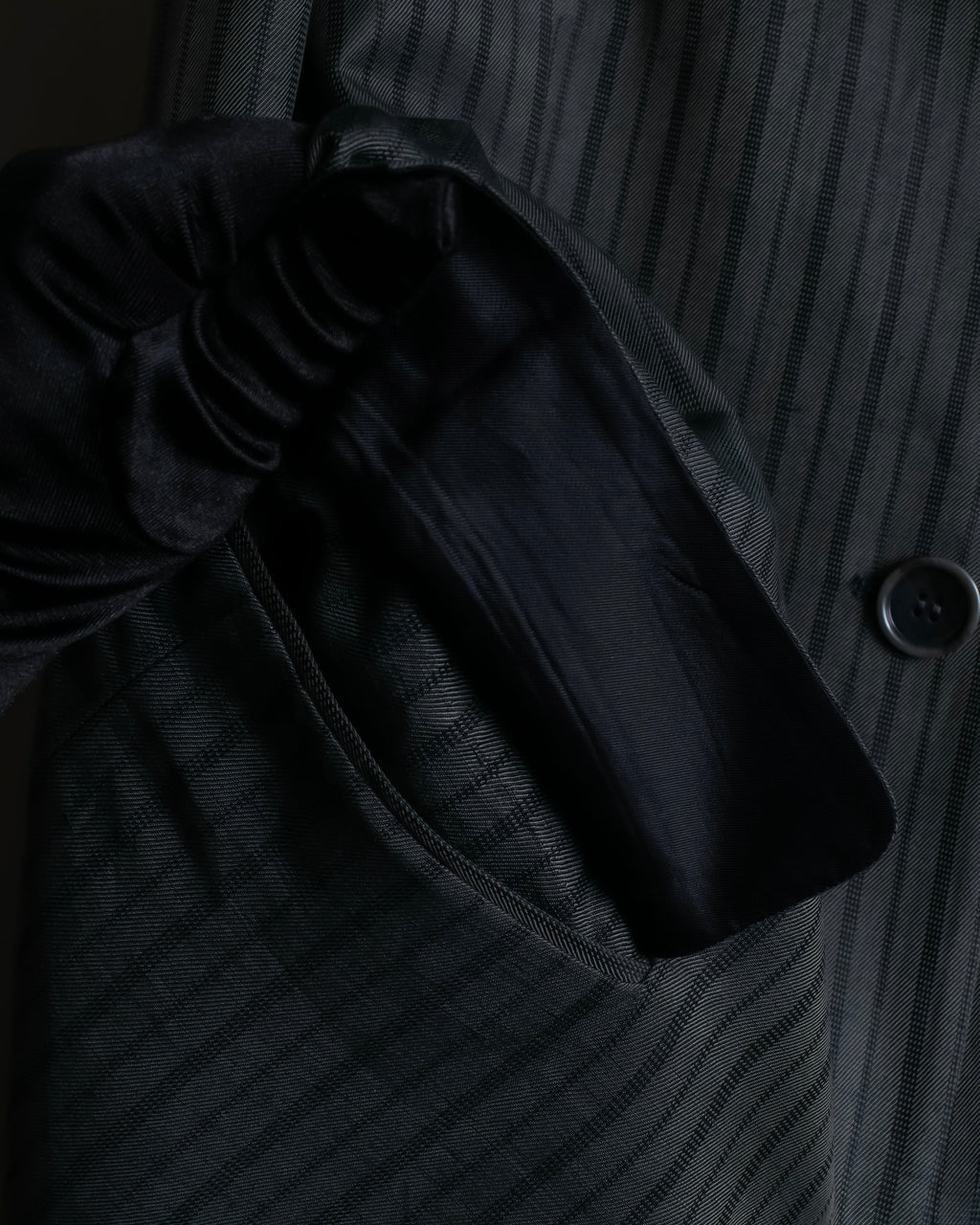 "Acne Studios" Antique design long striped coat