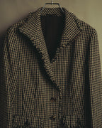 "BURBERRY LONDON" 00's-10's Fringed tweed blazer