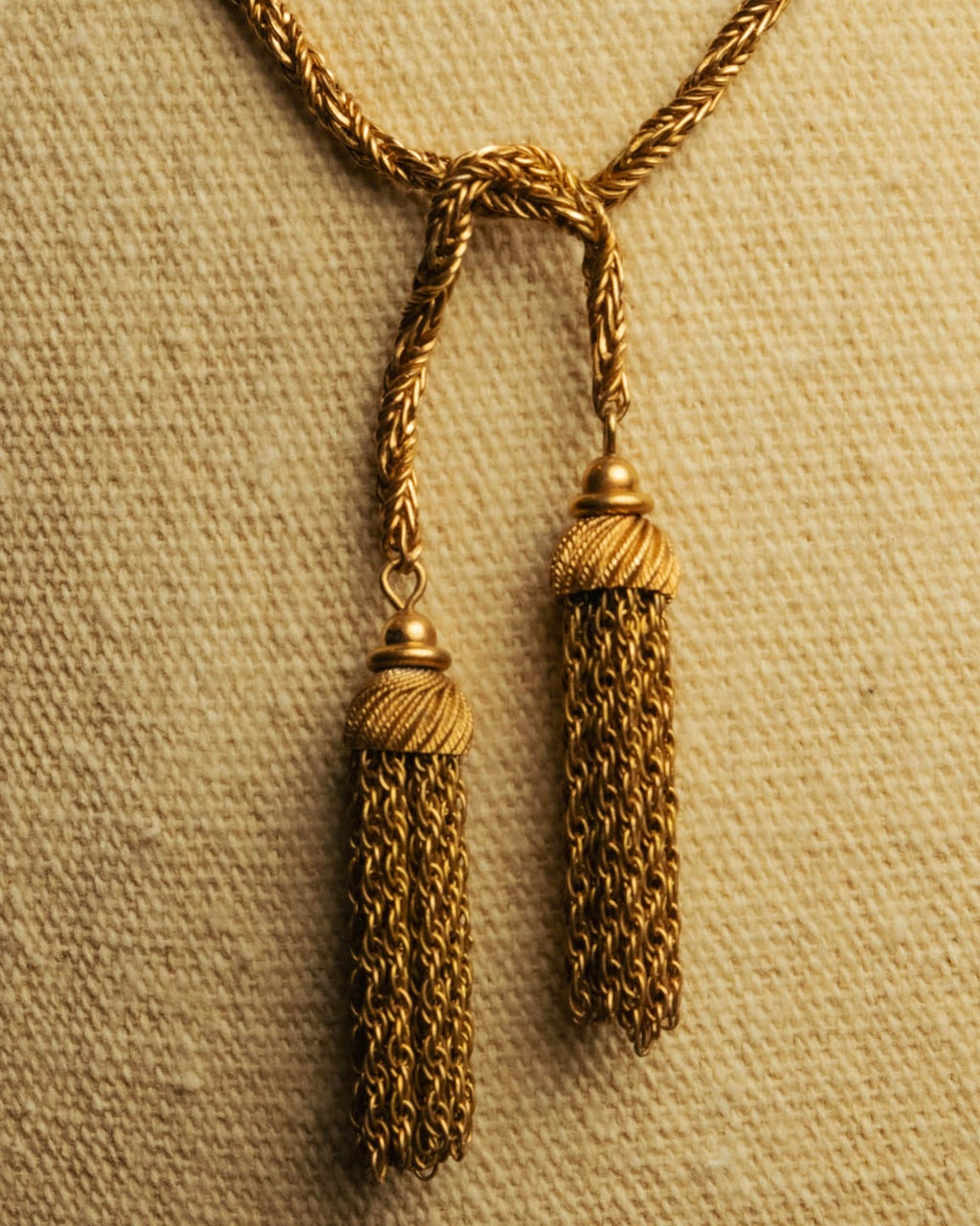 -SPECIAL- “Christian Dior“ 70’s-80’s Tassel rope chain necklace