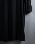 "BARBERINI" Minimalist detail 100% cashmere stand collar coat