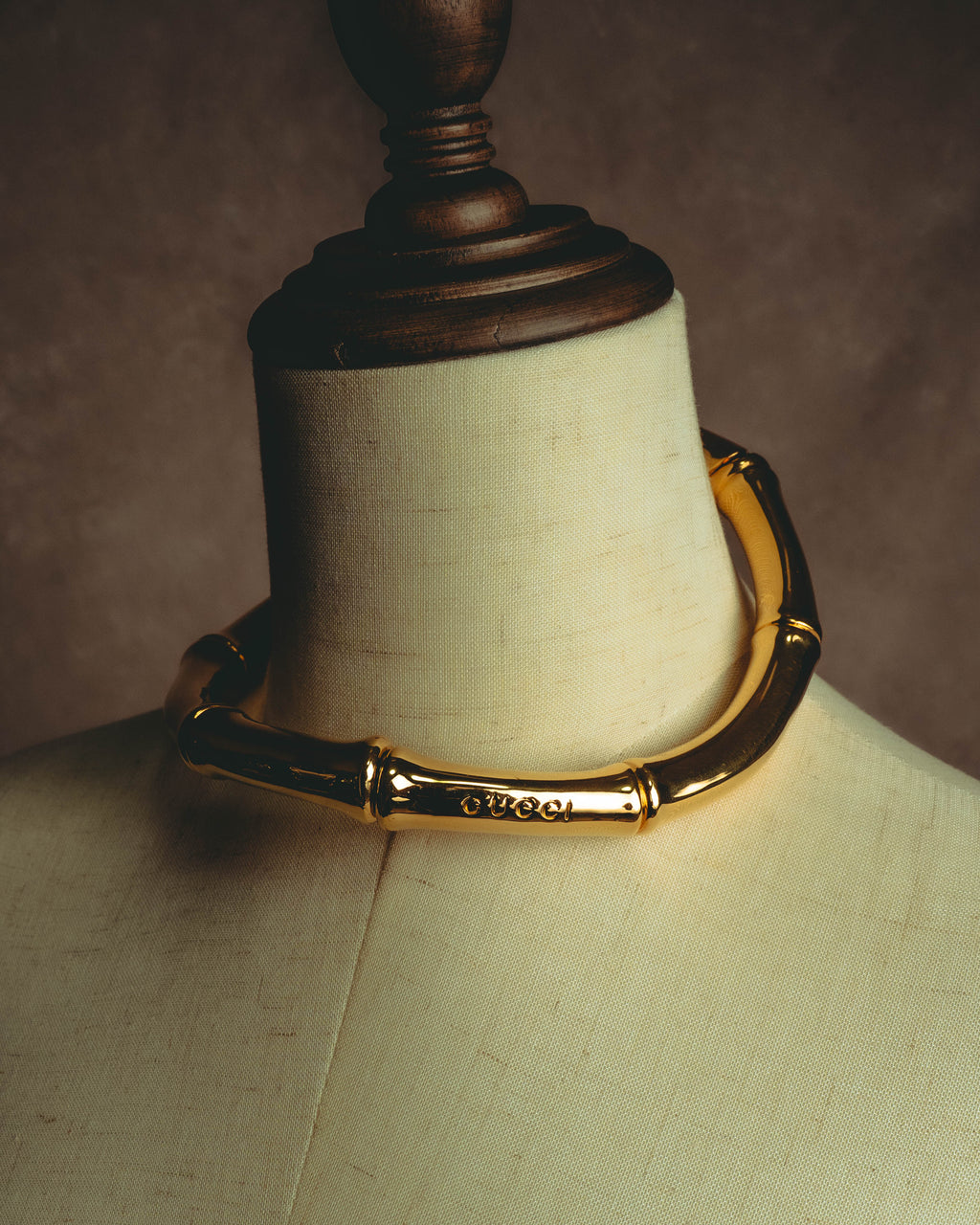 –SPECIAL– "GUCCI" 2025- Sculptural bamboo choker necklace