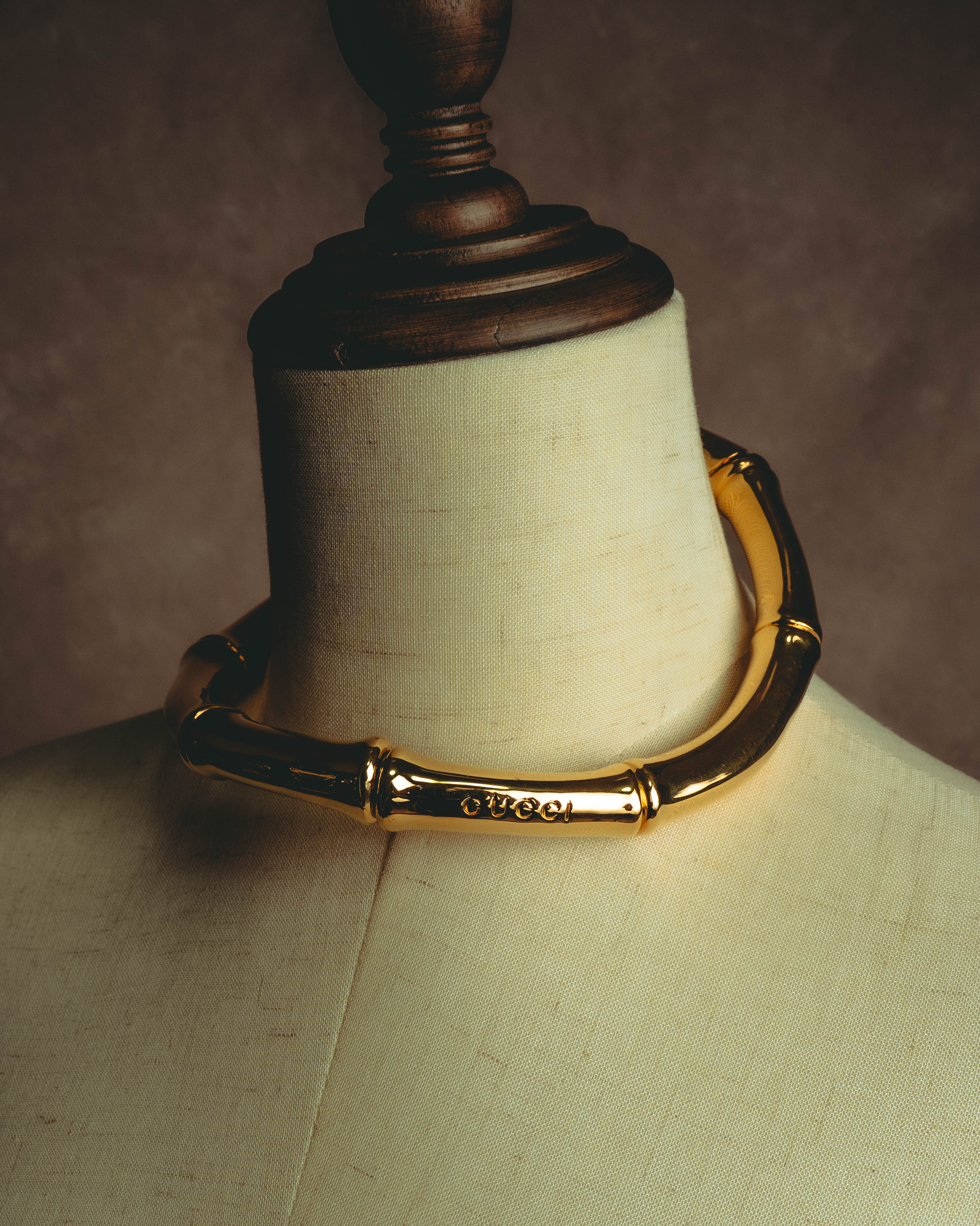 –SPECIAL– "GUCCI" 2025- Sculptural bamboo choker necklace