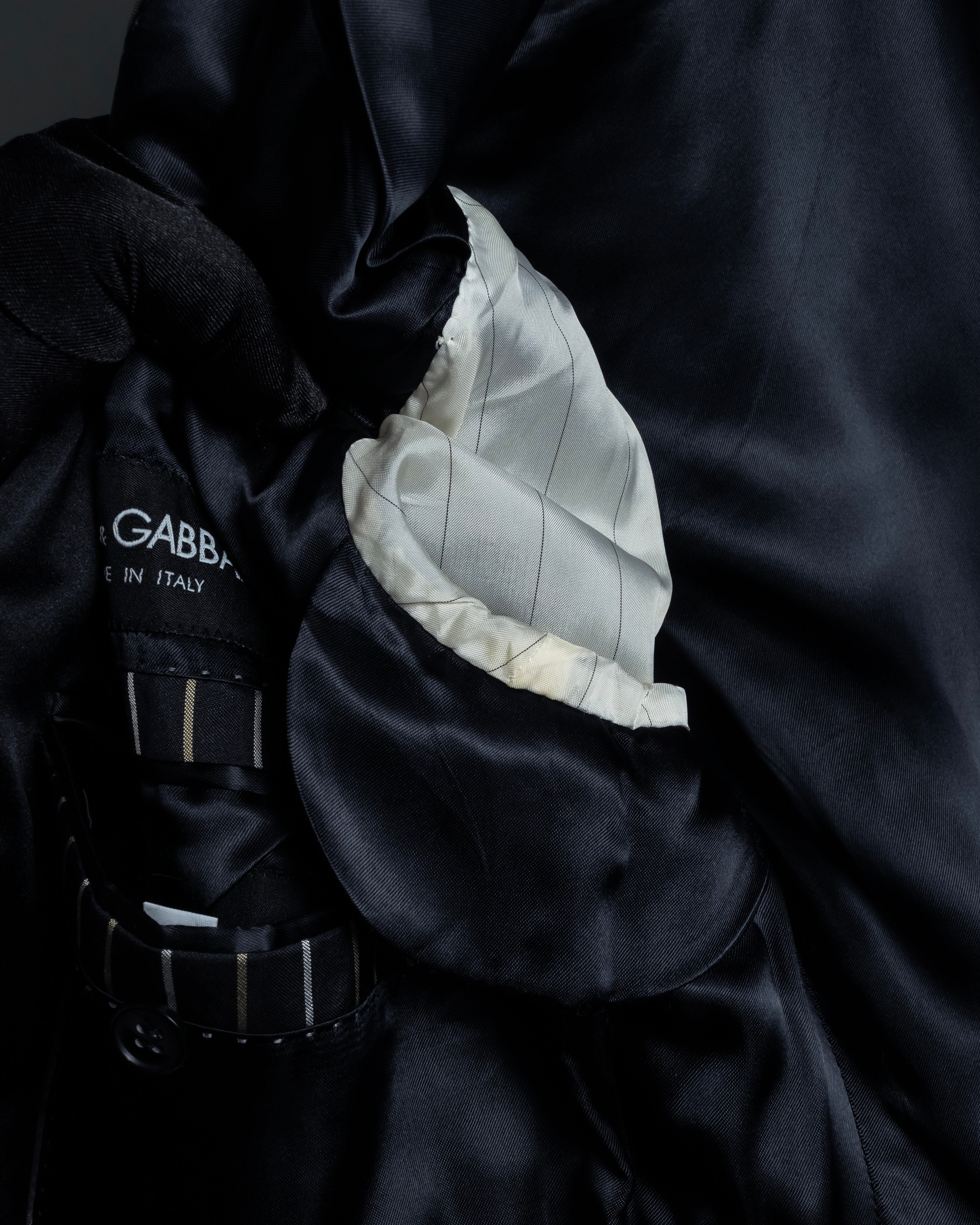 "Dolce & Gabbana" Silk design double-breasted tailored jacker