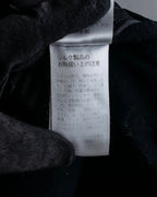 "ISSEY MIYAKE PERMANENT" Large shawl collar silk long cardigan