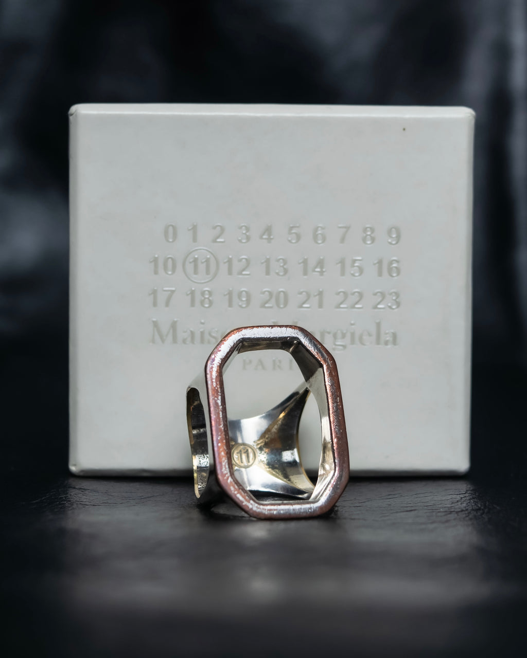 "Maison Margiela" octagon designed 2-way ring