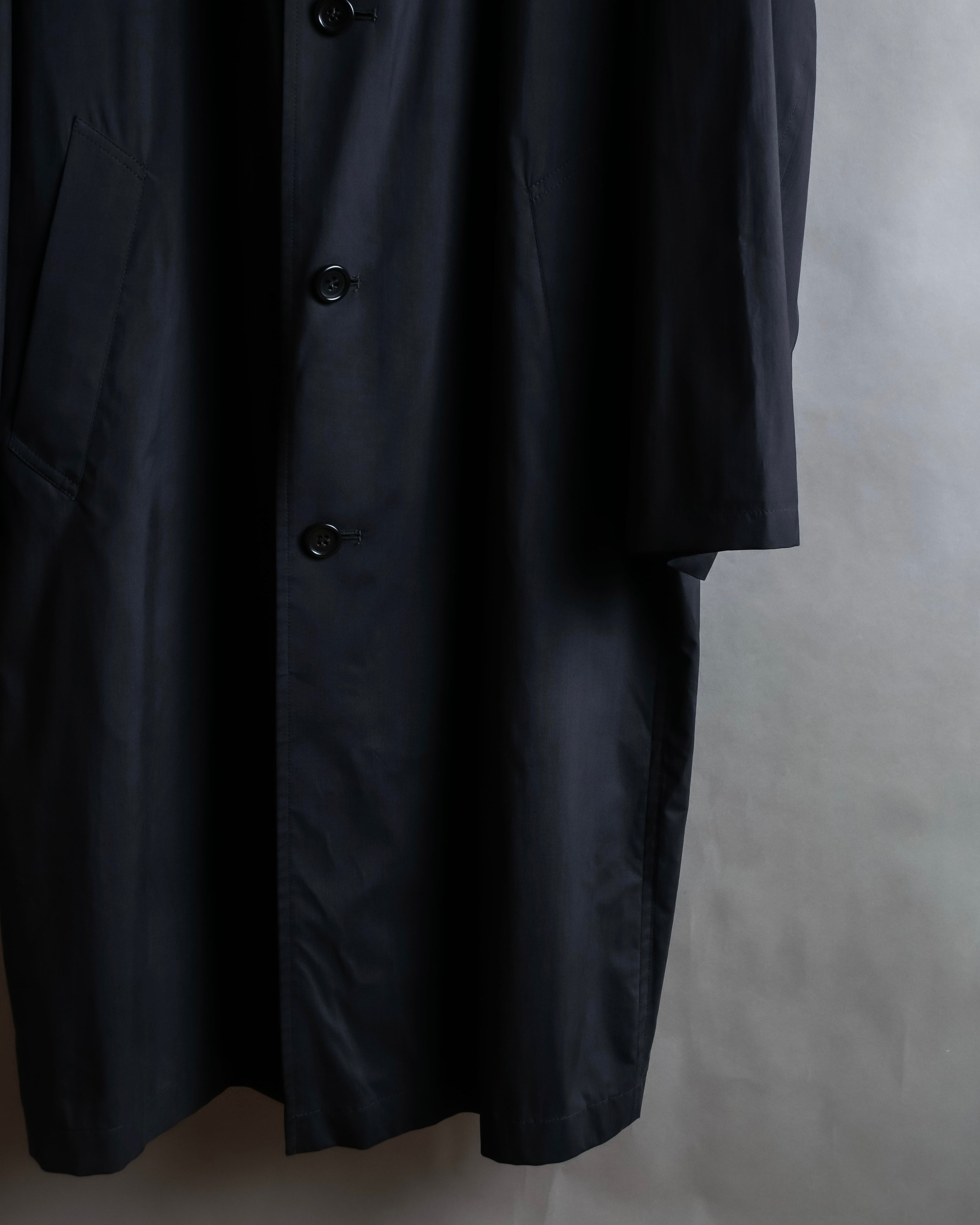 "Christian Dior" Straight line draping silk chester coat