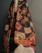 "Salvatore Ferragamo" 2010's Geometric tribal print silk scarf
