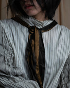 "FENDI" Two-tone striped fur docking stole