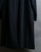 "BURBERRYS" Vintage stand collar concealed long coat