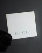 "GUCCI" Horizontally elegant silhouette oiled leather one-shoulder bag