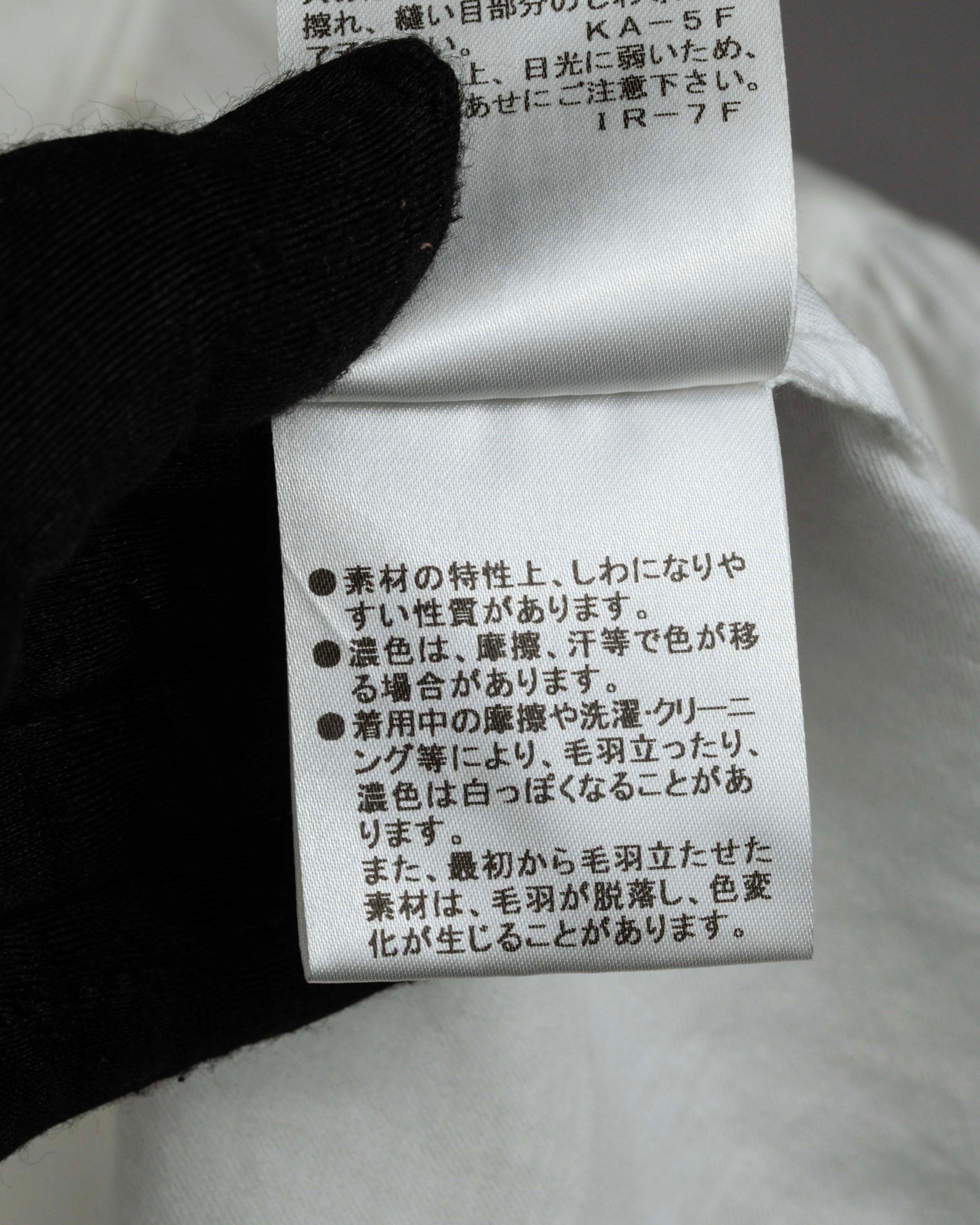 "BURBERRY" Frill design collarless blouse