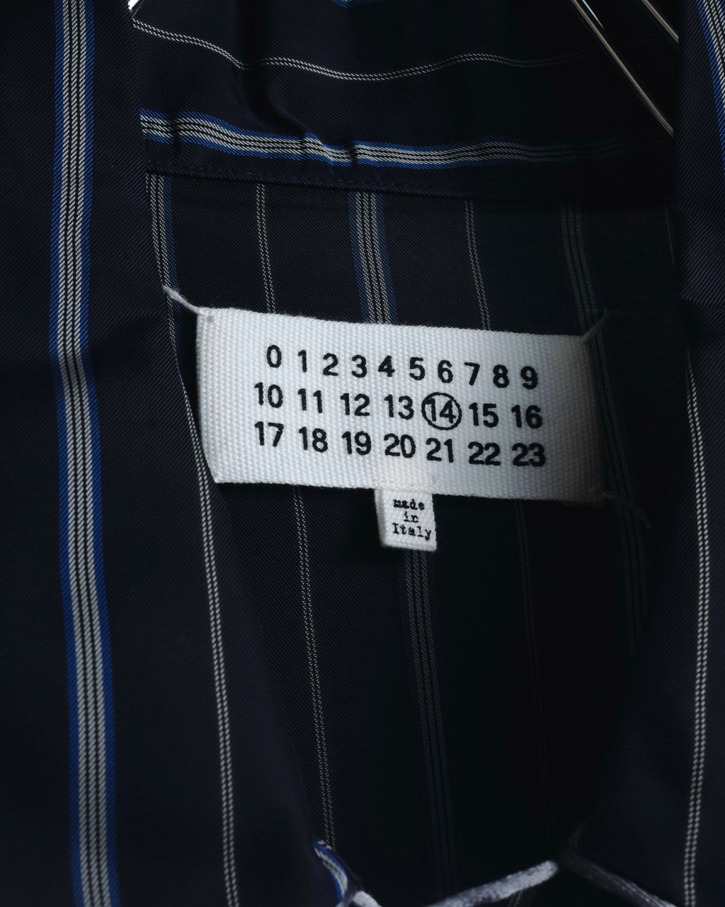 "Maison Margiela" 2021AW piped striped lounge shirt
