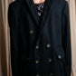 "Karl Lagerfeld"
Double breasted layered lapel oversized chester coat