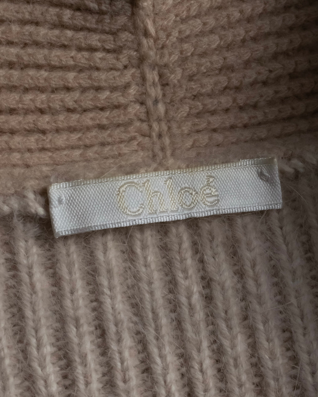 "Chloe" Angora mix standing up long cardigan