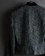 "John Galliano" Herringbone weave short length zip blouson