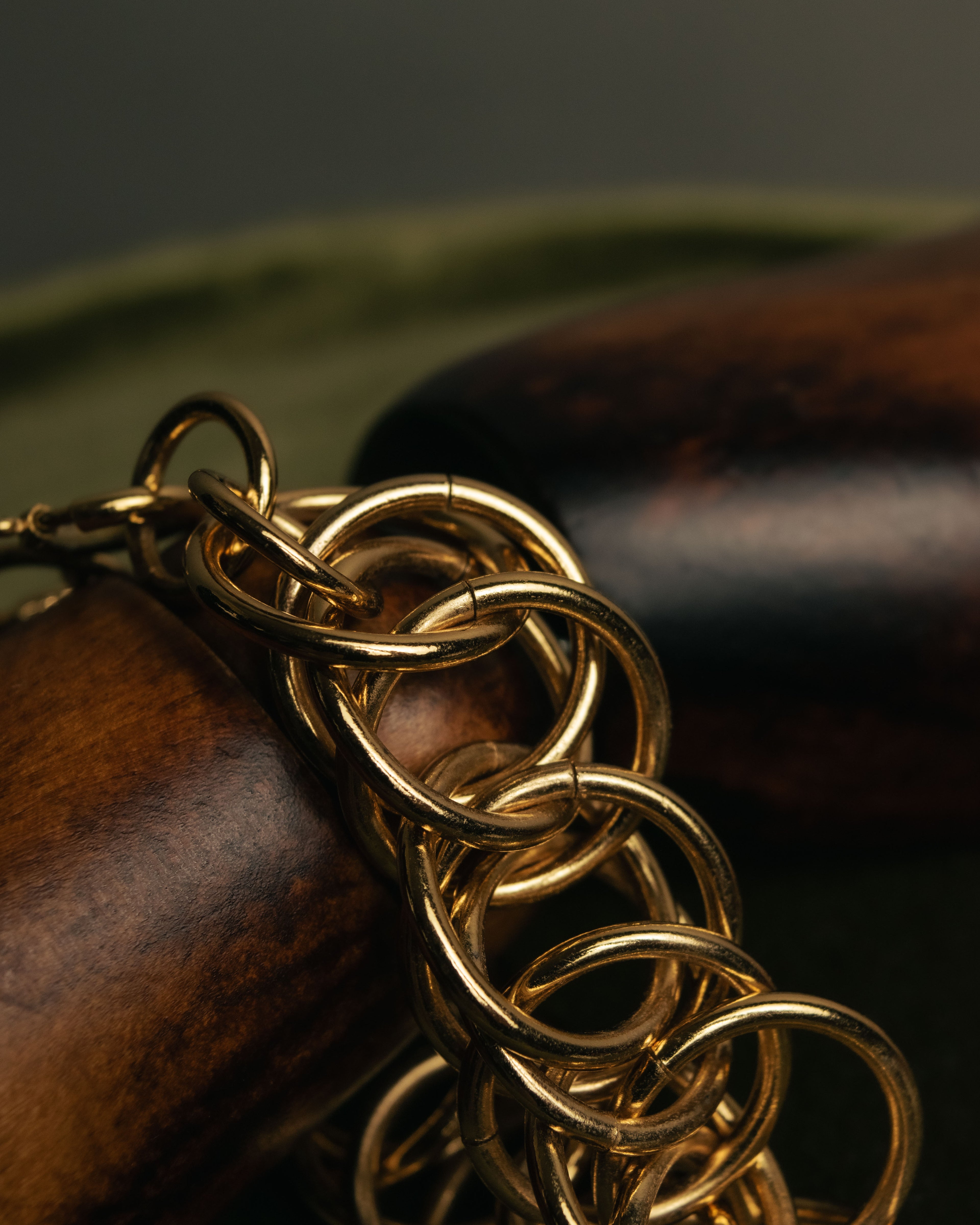 “LOEWE” 90’s-00’s gold ring chain bracelet