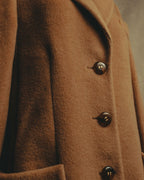 "VALENTINO MISS V" 80's-90's Camel hair single-breasted coat