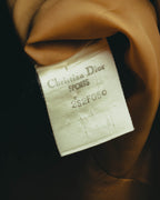 “Christian Dior” 90’s-00’s Plaid wool zip tailored vest