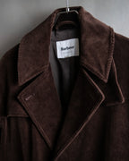 "Barbour" Wide ribbed corduroy maxi-length trench coat
