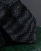 "GIORGIO ARMANI" Diagonal ridge pattern brushed necktie