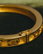“Christian Dior” 80’s-90’s CD monogram gold tone bangle