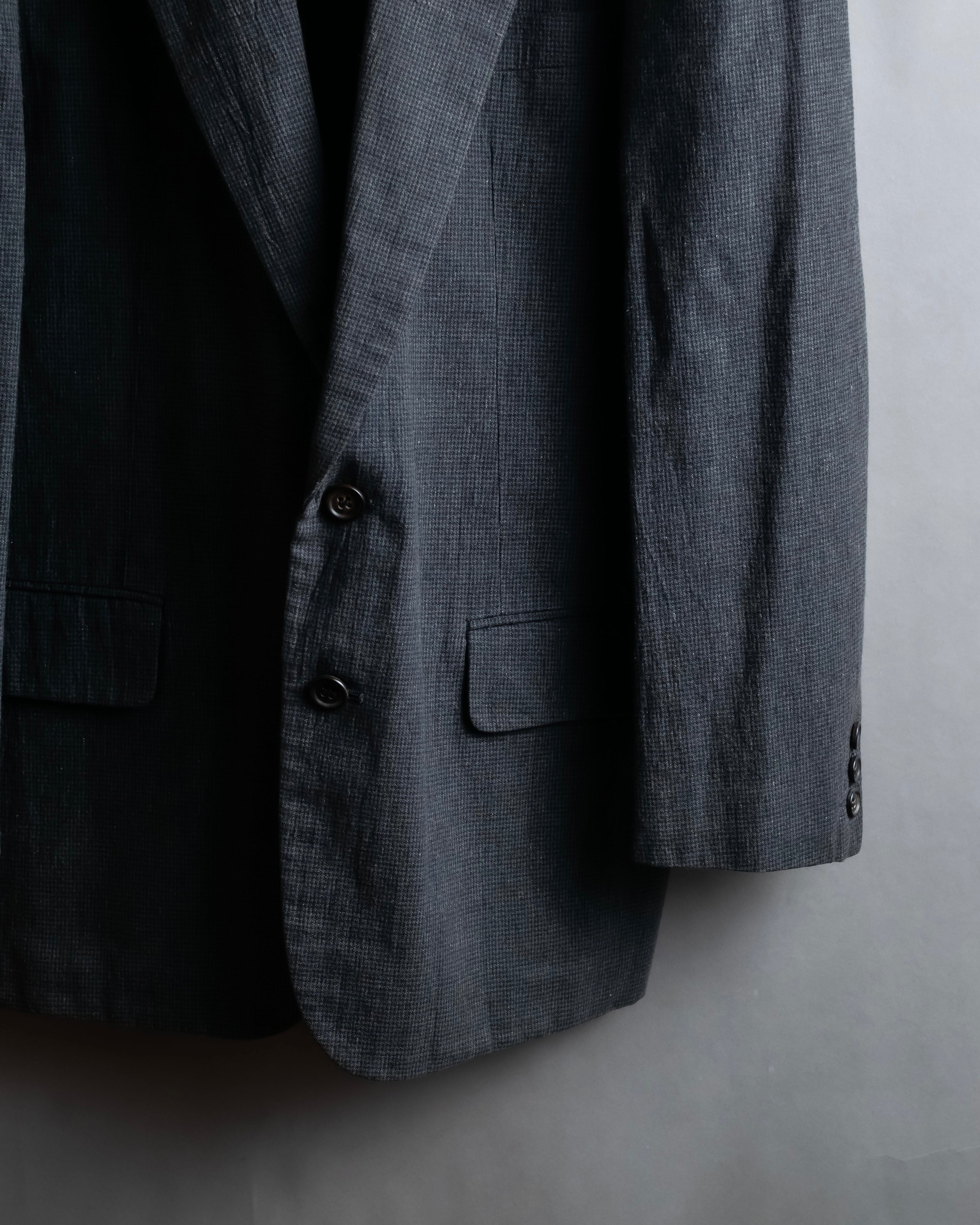"COMME des GARCONS HOMME" 03SS fine all-over pattern cotton tailored jacket