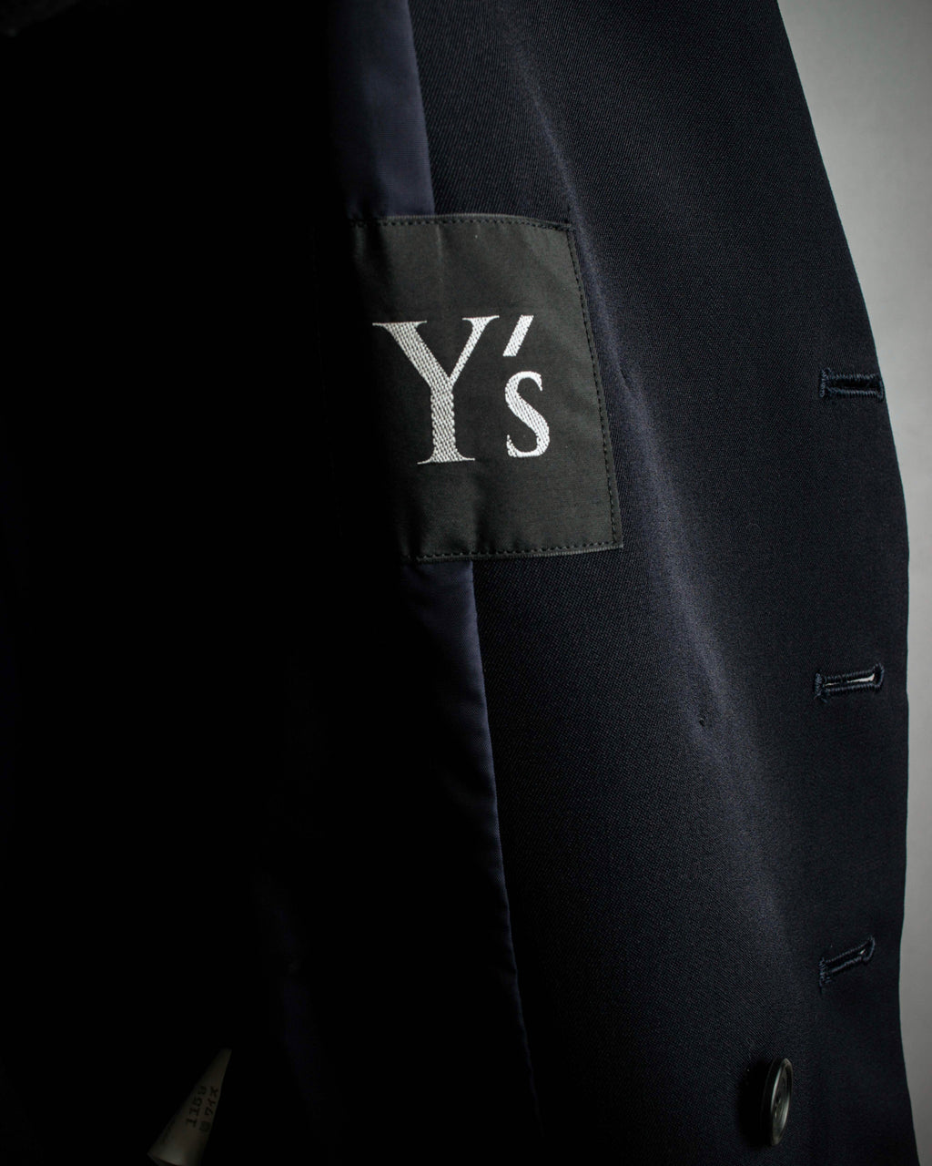 "Y's" 94AW sharp lapel cut design double-breasted jacket
