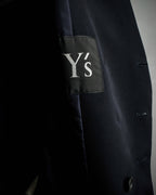 "Y's" 94AW sharp lapel cut design double-breasted jacket