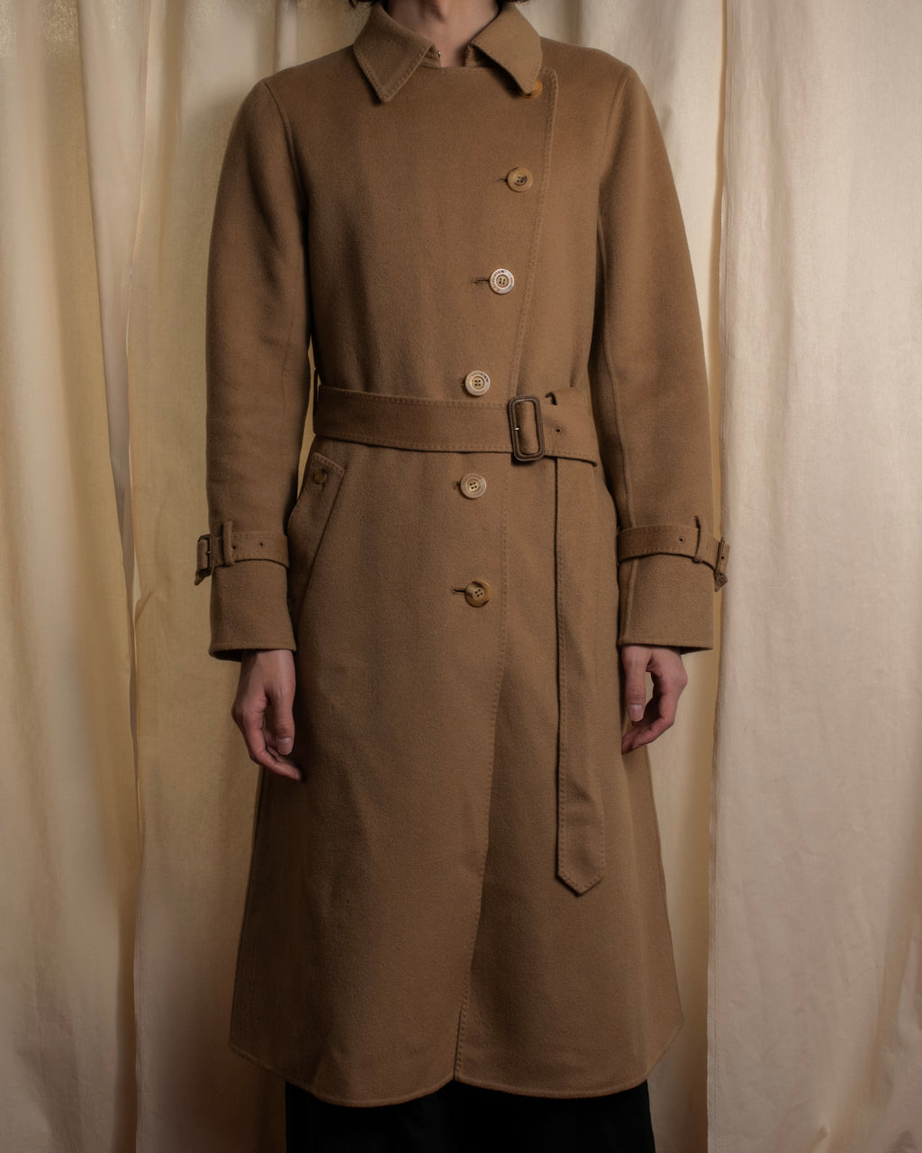 "Aquascutum" Traditional detail belted long trench coat