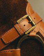 -SPECIAL- “Ralph Lauren” 2010’s-20’s Sareena washed vachetta long boots