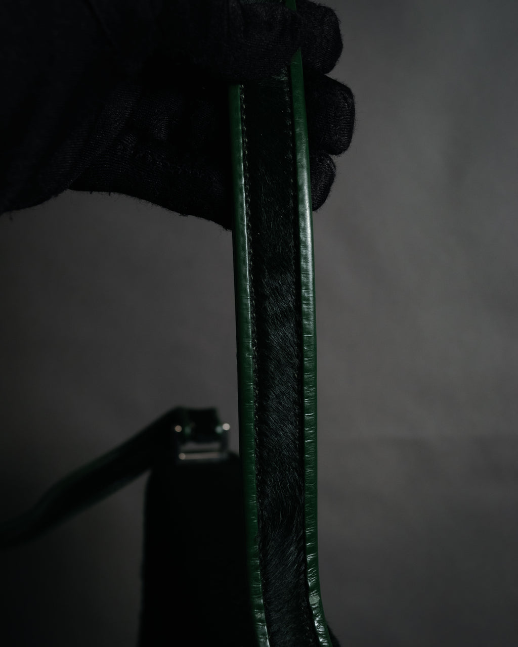 “GUCCI“ 90’s-00’s pony hair structured shoulder bag