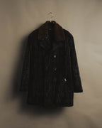 "Christian Dior" 80's-90's Classically tailored belted double-breasted coat