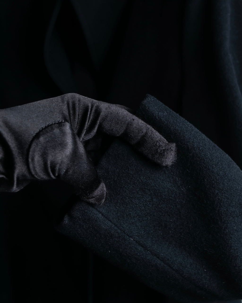 "JIL SANDER" 100% cashmere straight line stand collar coat