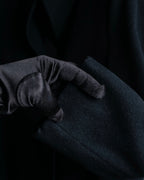 "JIL SANDER" 100% cashmere straight line stand collar coat