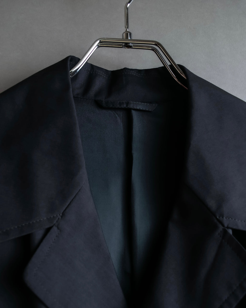 "Christian Dior" Straight line draping silk chester coat