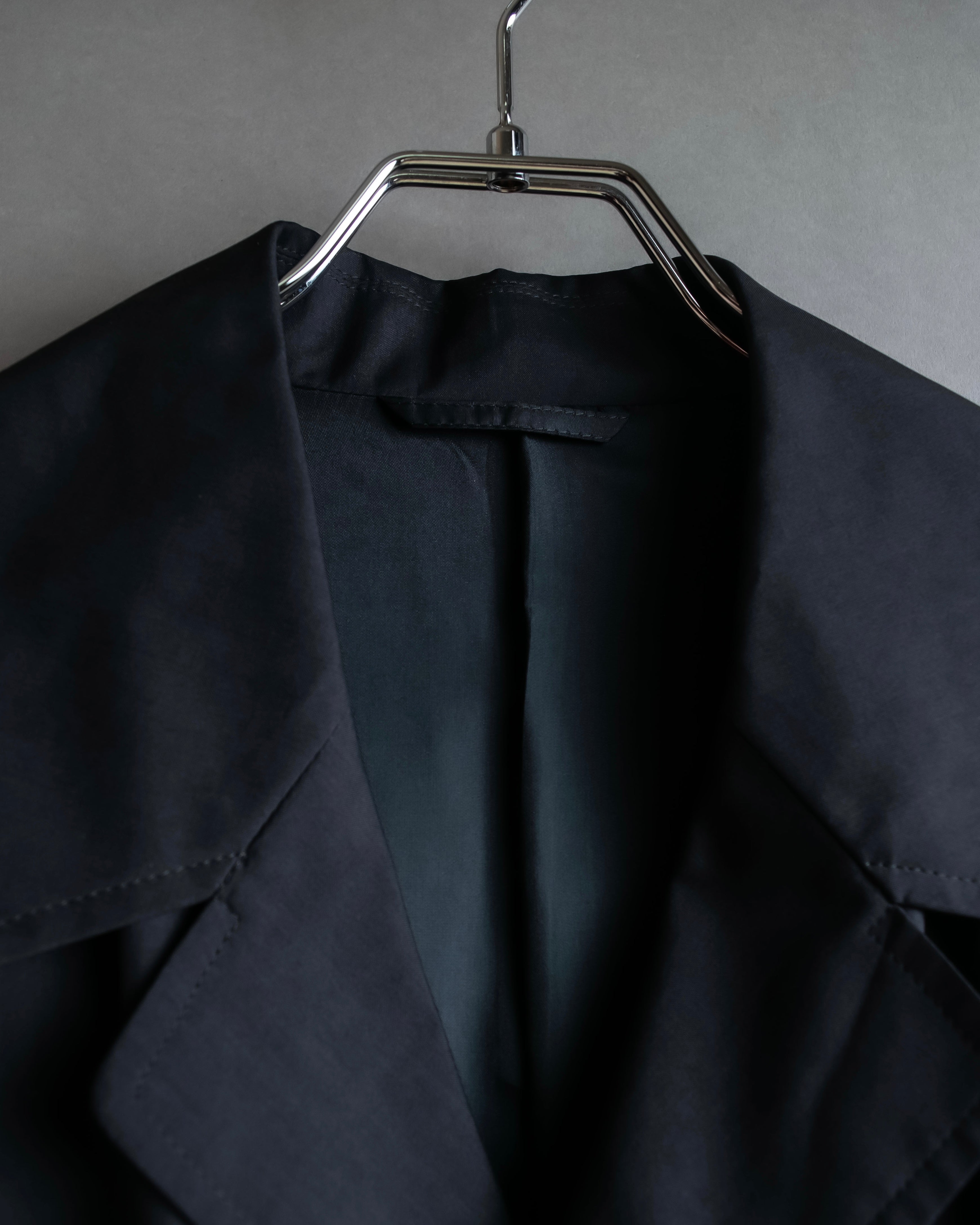 "Christian Dior" Straight line draping silk chester coat