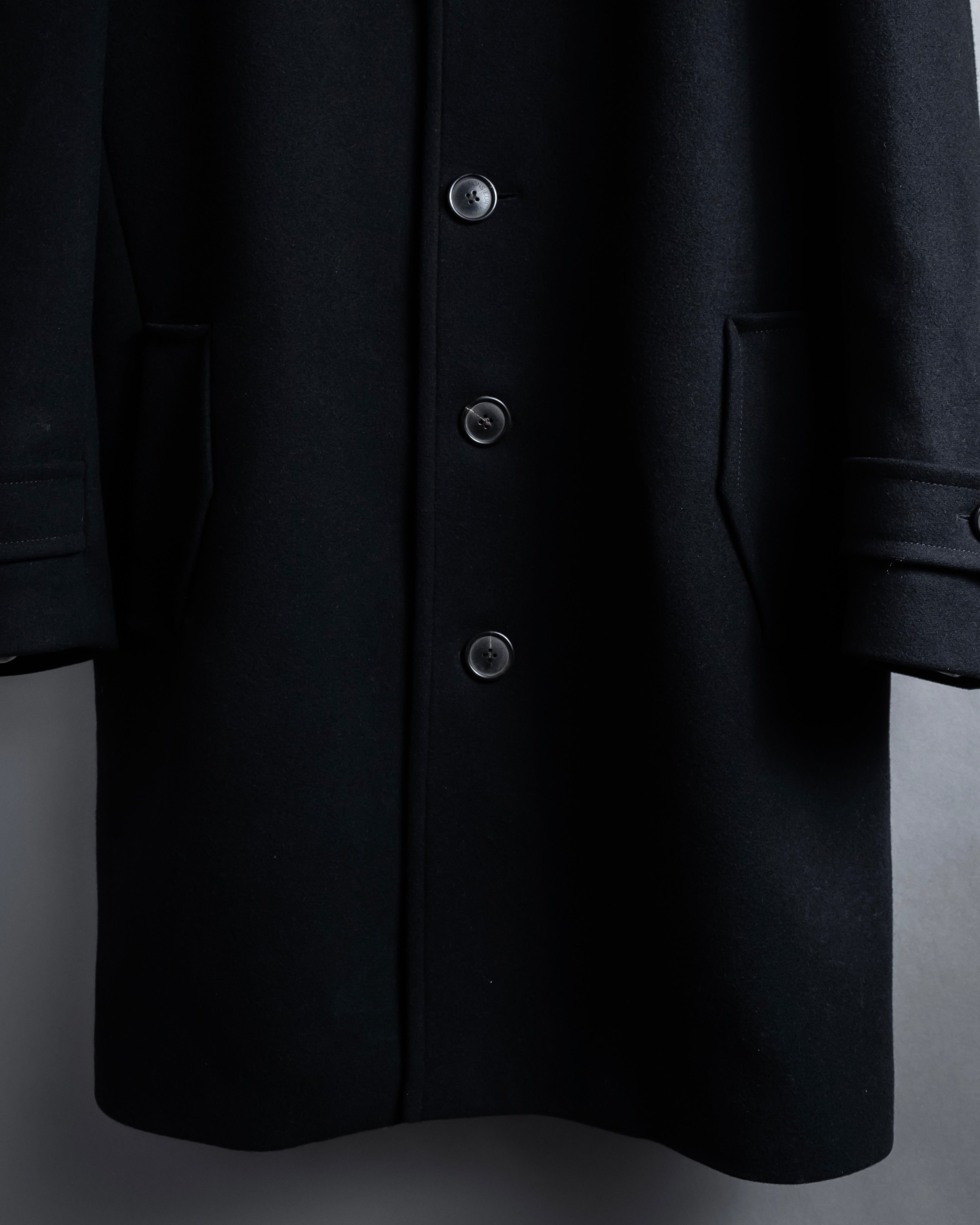 "VIKTOR&ROLF" Sculptural lapel melton coat